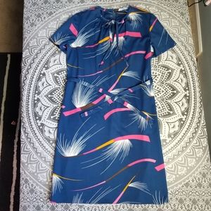 CUTE FUNKY  HANDMADE VINTAGE DRESS LARGE RETRO 80